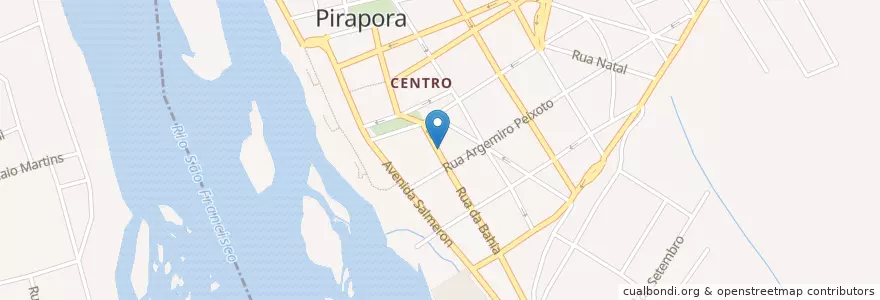 Mapa de ubicacion de Hotel Colucio en Brazil, Southeast Region, Minas Gerais, Microrregião Pirapora, Região Geográfica Intermediária De Montes Claros, Pirapora.