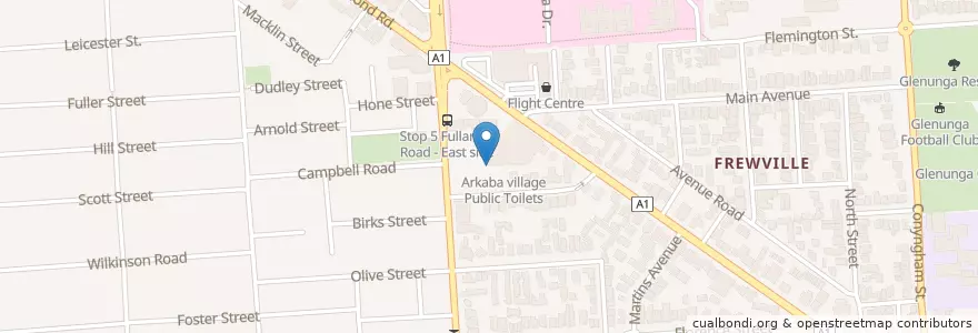 Mapa de ubicacion de Amcal Pharmacy en Australia, South Australia, Adelaide, City Of Burnside.
