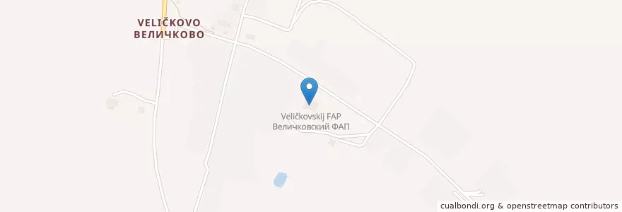 Mapa de ubicacion de Величковский ФАП en Rusland, Centraal Federaal District, Oblast Smolensk, Гагаринский Район, Никольское Сельское Поселение.