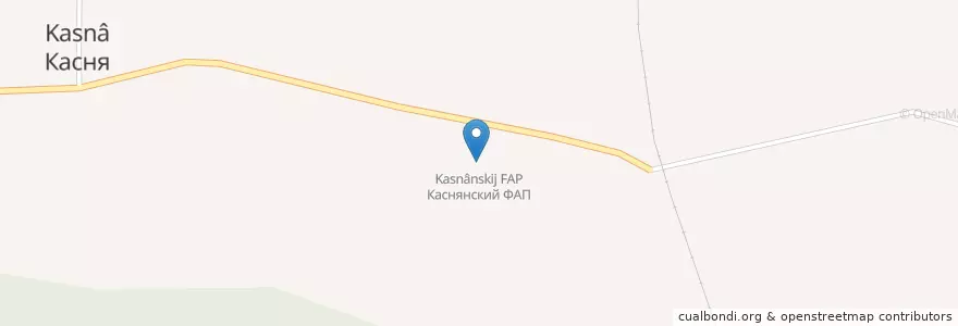 Mapa de ubicacion de Каснянский ФАП en Russia, Central Federal District, Smolensk Oblast, Vyazemsky District, Новосельское Сельское Поселение.