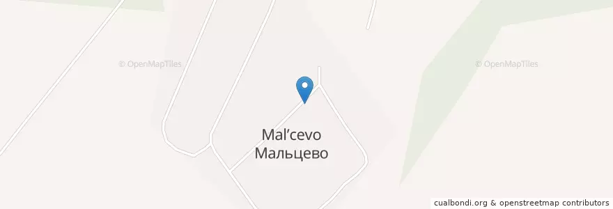 Mapa de ubicacion de Мальцевский ФАП en Russie, District Fédéral Central, Oblast De Smolensk, Гагаринский Район, Никольское Сельское Поселение.