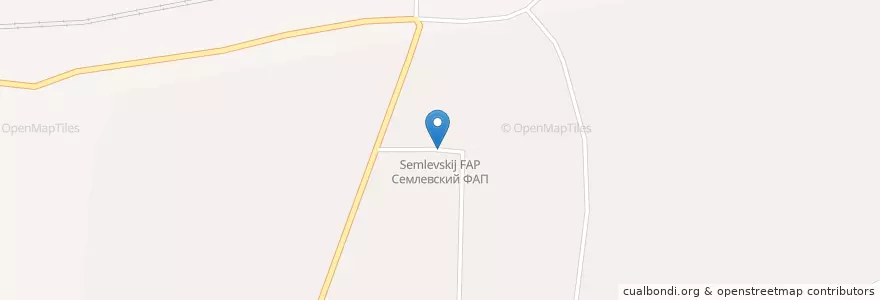 Mapa de ubicacion de Семлевский ФАП en Rusia, Distrito Federal Central, Óblast De Smolensk, Вяземский Район, Семлевское Сельское Поселение.