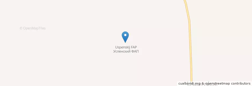 Mapa de ubicacion de Успенский ФАП en Rusia, Distrito Federal Central, Óblast De Smolensk, Вяземский Район, Тумановское Сельское Поселение.