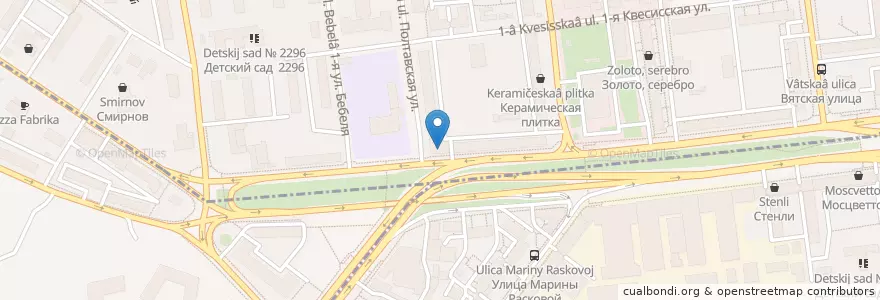 Mapa de ubicacion de Медик Сити en Russia, Distretto Federale Centrale, Москва, Северный Административный Округ, Район Беговой.