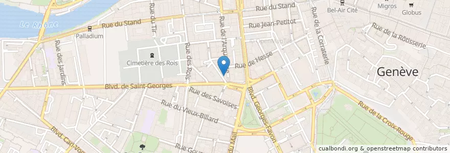 Mapa de ubicacion de Wasabi Sushis en سويسرا, جنيف, جنيف, Genève.