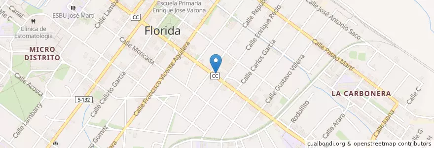 Mapa de ubicacion de Clinica Dental en Cuba, Camagüey, Florida, Ciudad De Florida.
