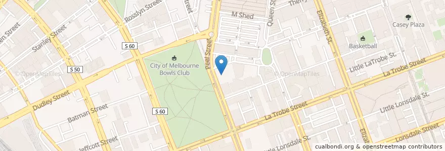 Mapa de ubicacion de VIP Car Park en Australië, Victoria, City Of Melbourne.