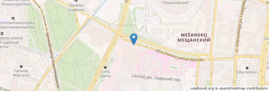 Mapa de ubicacion de Чайхона №1 en Russia, Distretto Federale Centrale, Москва, Центральный Административный Округ, Мещанский Район.