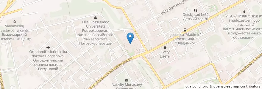 Mapa de ubicacion de BaZooka & Muh en Russia, Distretto Federale Centrale, Владимирская Область, Городской Округ Владимир.