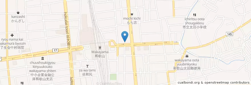 Mapa de ubicacion de 有本矯正歯科 en 日本, 和歌山県, 和歌山市.