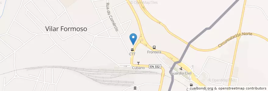 Mapa de ubicacion de BA101 en Portekiz, Centro, Guarda, Beira Interior Norte, Almeida, Vilar Formoso.