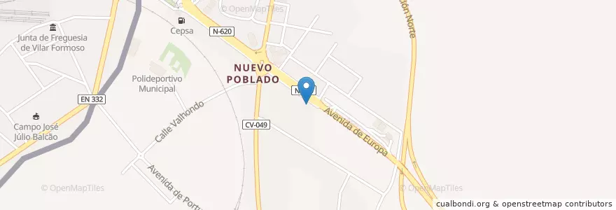 Mapa de ubicacion de Comercial COVEGA en 西班牙, Castilla Y León, Salamanca, Comarca De Ciudad Rodrigo, Fuentes De Oñoro.