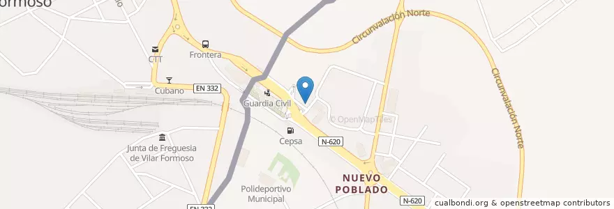 Mapa de ubicacion de La Pedresina en پرتغال, Centro, Guarda, Beira Interior Norte, Almeida.
