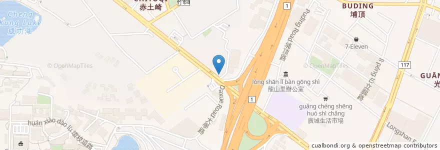 Mapa de ubicacion de 原味燉品屋 en 타이완, 타이완성, 신주시, 둥구.