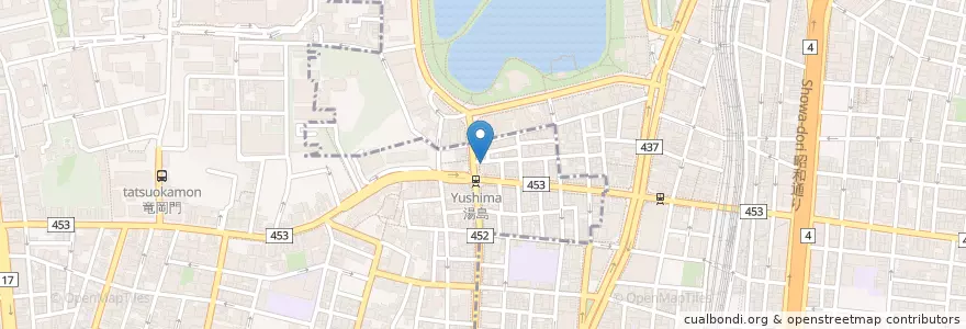 Mapa de ubicacion de キャスバ en Japonya, 東京都, 台東区.