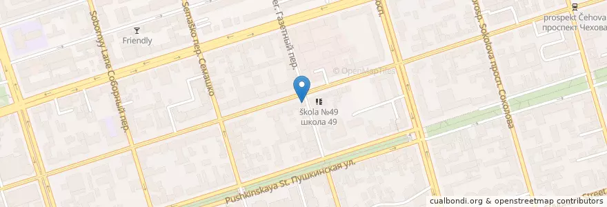 Mapa de ubicacion de ВТБ Банк Москвы en 러시아, 남부연방관구, Ростовская Область, Городской Округ Ростов-На-Дону.