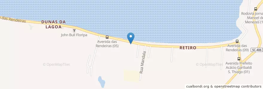 Mapa de ubicacion de Restaurante Maurílio II en 巴西, 南部, 圣卡塔琳娜, Microrregião De Florianópolis, Região Geográfica Intermediária De Florianópolis, 弗洛里亚诺波利斯.