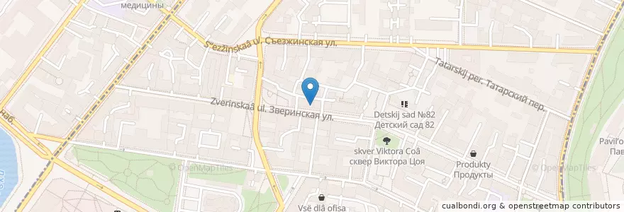 Mapa de ubicacion de Монблан en Russie, District Fédéral Du Nord-Ouest, Oblast De Léningrad, Saint-Pétersbourg, Петроградский Район, Введенский Округ.