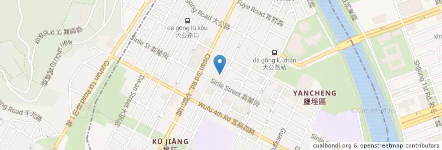 Mapa de ubicacion de 德利中醫診所 en Taiwan, Kaohsiung, Yancheng District.