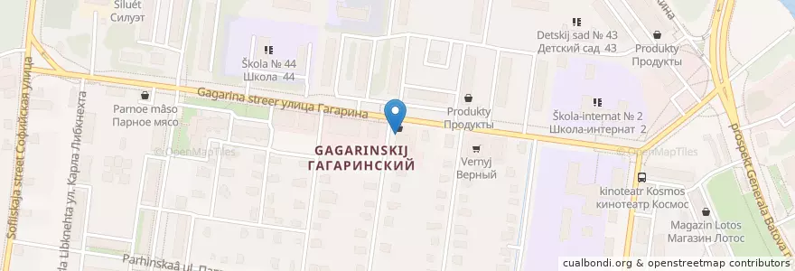 Mapa de ubicacion de Авторитет en Rusia, Distrito Federal Central, Óblast De Yaroslavl, Рыбинский Район, Городской Округ Рыбинск.