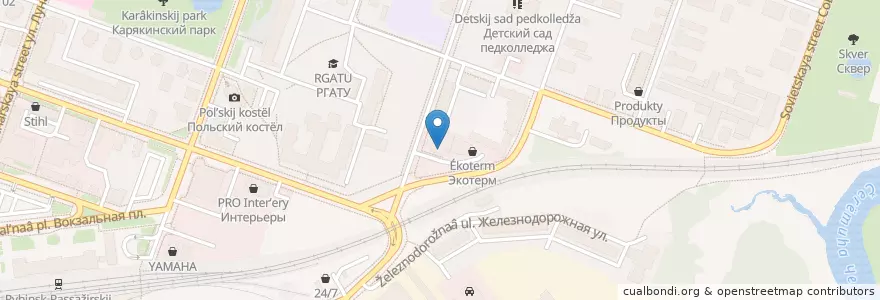 Mapa de ubicacion de Автомойка en Rusia, Distrito Federal Central, Óblast De Yaroslavl, Рыбинский Район, Городской Округ Рыбинск.