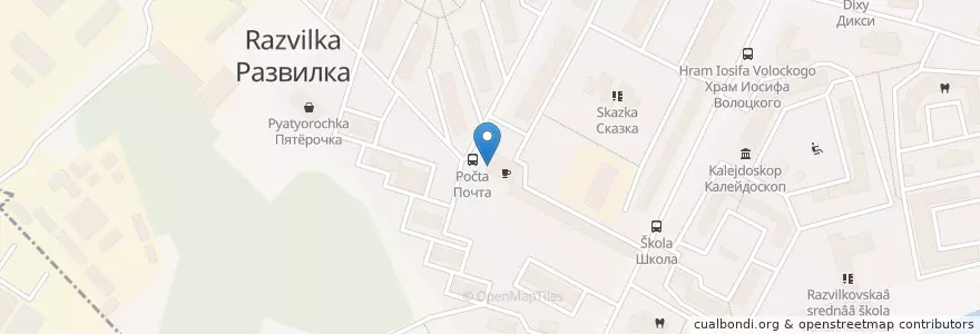 Mapa de ubicacion de Отделение связи №142717 en Rusia, Distrito Federal Central, Óblast De Moscú, Ленинский Городской Округ.