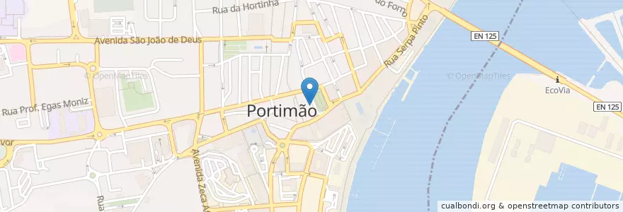 Mapa de ubicacion de Santander Totta en Portugal, Algarve, Algarve, Faro, Portimão, Portimão.