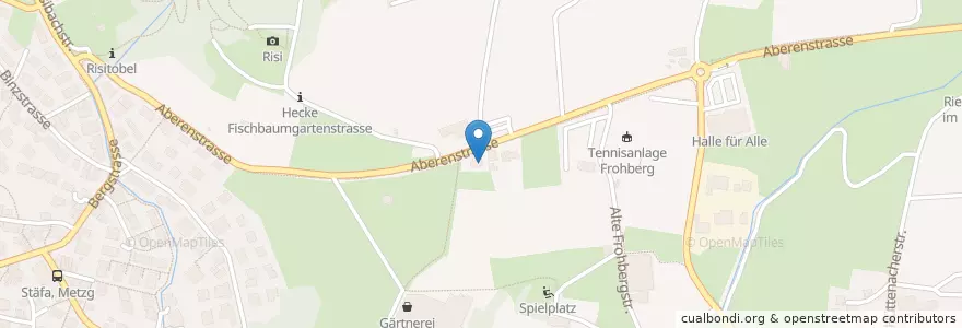 Mapa de ubicacion de Spiisbeiz Aberen en سويسرا, زيورخ, Bezirk Meilen, Stäfa.