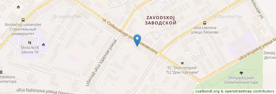 Mapa de ubicacion de Городская библиотека №3 en ロシア, 沿ヴォルガ連邦管区, ペンザ州, ペンザ管区.