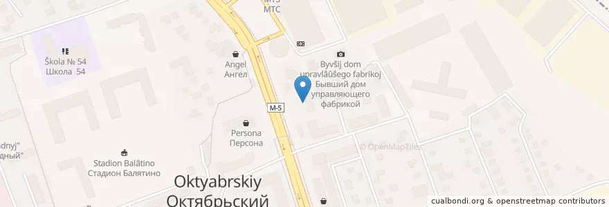 Mapa de ubicacion de Отделение связи №140060 en Rusia, Distrito Federal Central, Óblast De Moscú, Городской Округ Люберцы.