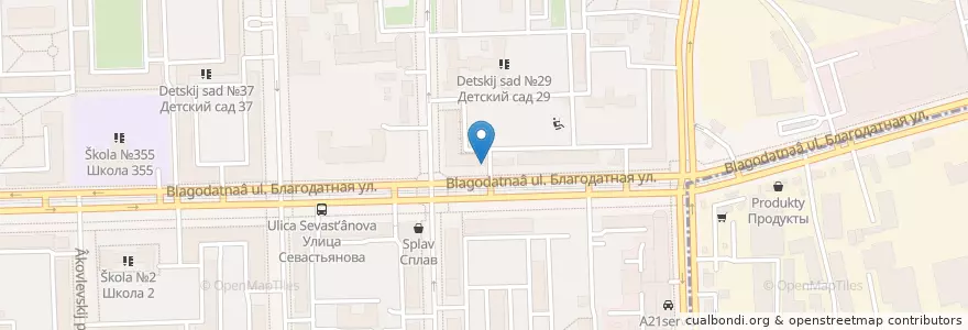 Mapa de ubicacion de Исфара en Russia, Northwestern Federal District, Leningrad Oblast, Saint Petersburg, Московский Район, Округ Московская Застава.