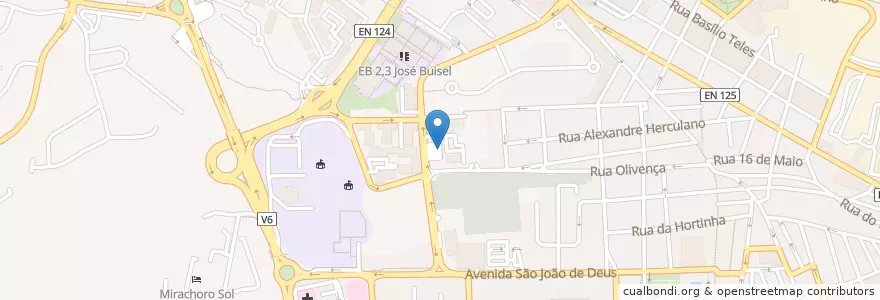 Mapa de ubicacion de Bombeiros Voluntários de Portimão en 葡萄牙, Algarve, Algarve, Faro, Portimão, Portimão.