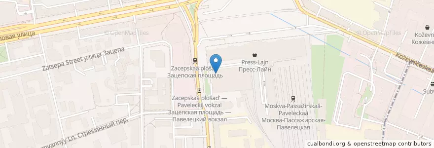 Mapa de ubicacion de Отделение связи №102151 en Russia, Central Federal District, Moscow, Central Administrative Okrug, Zamoskvorechye District.