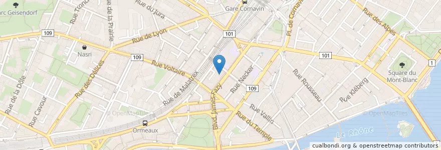 Mapa de ubicacion de Dr Claudia Mera en Schweiz, Genf, Genf, Genf.