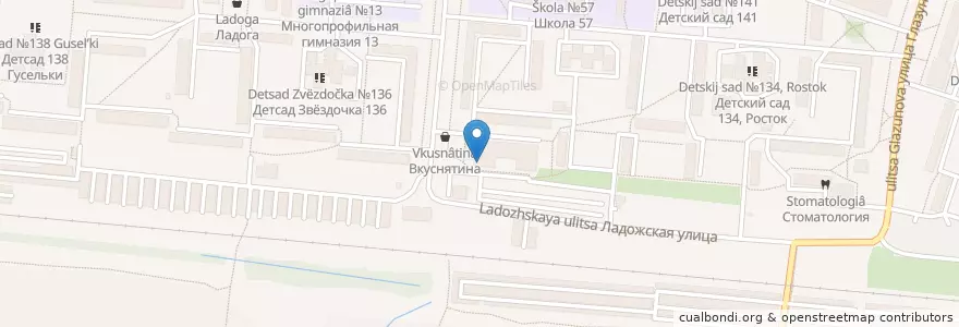 Mapa de ubicacion de Встреча en Russia, Circondario Federale Del Volga, Пензенская Область, Городской Округ Пенза.