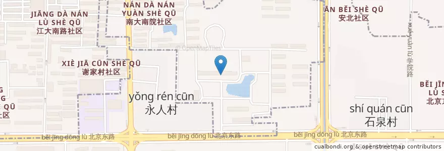 Mapa de ubicacion de 南昌大学南区 en 中国, 江西省, 南昌市, 青山湖区, 湖坊镇.