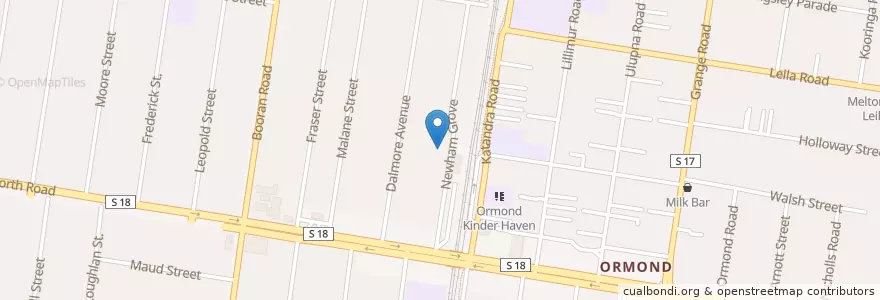 Mapa de ubicacion de OnTopBar en Australia, Victoria, City Of Glen Eira.