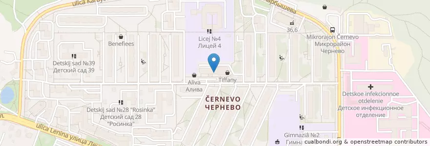 Mapa de ubicacion de Отделение связи №143408 en Rusia, Distrito Federal Central, Óblast De Moscú, Городской Округ Красногорск.