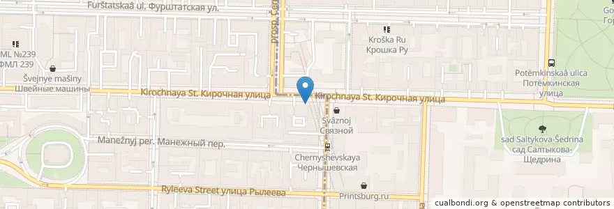 Mapa de ubicacion de Венская кофейня en Russia, Northwestern Federal District, Leningrad Oblast, Saint Petersburg, Центральный Район, Округ Смольнинское.