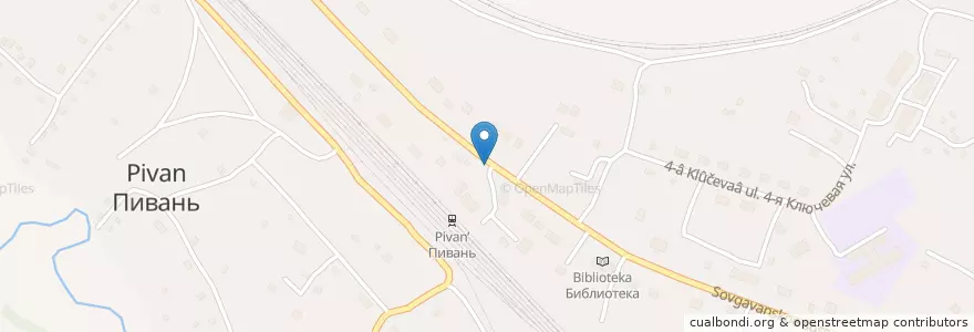Mapa de ubicacion de Колонка en Russie, District Fédéral Extrême-Oriental, Kraï De Khabarovsk, Комсомольский Район, Сельское Поселение Село Пивань.