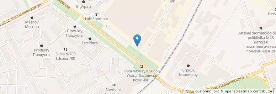 Mapa de ubicacion de Трактир Биф&Строганов en Rusia, Центральный Федеральный Округ, Москва, Западный Административный Округ.