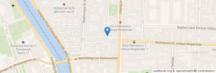 Mapa de ubicacion de Ритм en ロシア, 北西連邦管区, レニングラード州, サンクト ペテルブルク, Центральный Район, Литейный Округ.