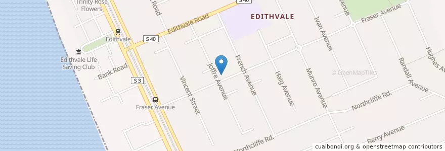 Mapa de ubicacion de Edithvale Preschool Centre en استرالیا, Victoria, City Of Kingston.