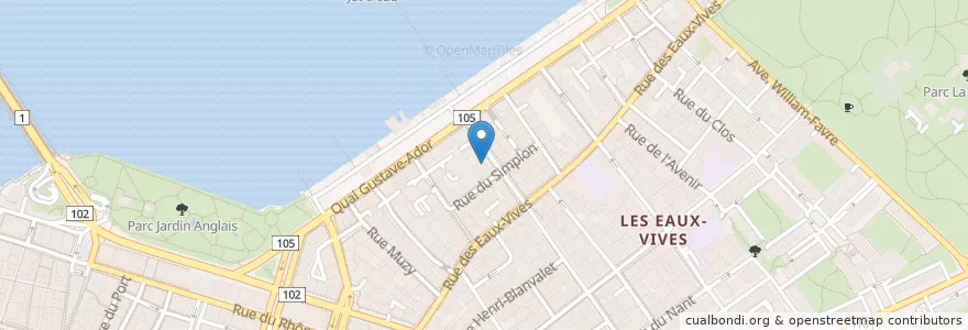 Mapa de ubicacion de Chez La Voisine en Switzerland, Geneva, Geneva, Geneva.