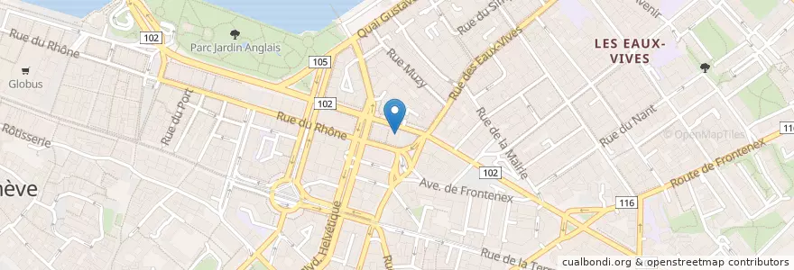 Mapa de ubicacion de La Plancha en Switzerland, Geneva, Geneva, Geneva.
