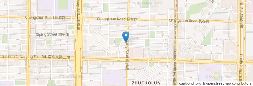 Mapa de ubicacion de 洛町和風美食 en 臺灣, 新北市, 臺北市, 中山區.
