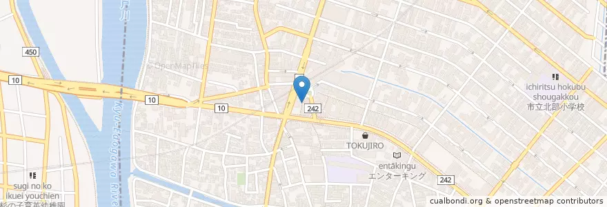 Mapa de ubicacion de 一天張 en Japonya, 千葉県, 浦安市.