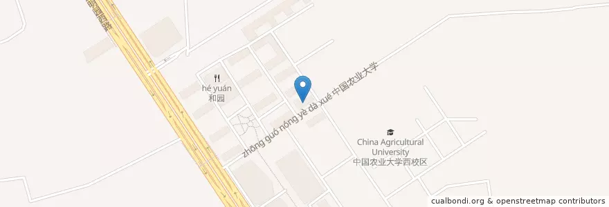 Mapa de ubicacion de 中国农业大学校医院 en China, Peking, Hebei, 海淀区.