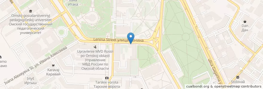 Mapa de ubicacion de БКС Банк en Russie, District Fédéral Sibérien, Oblast D'Omsk, Омский Район, Городской Округ Омск.