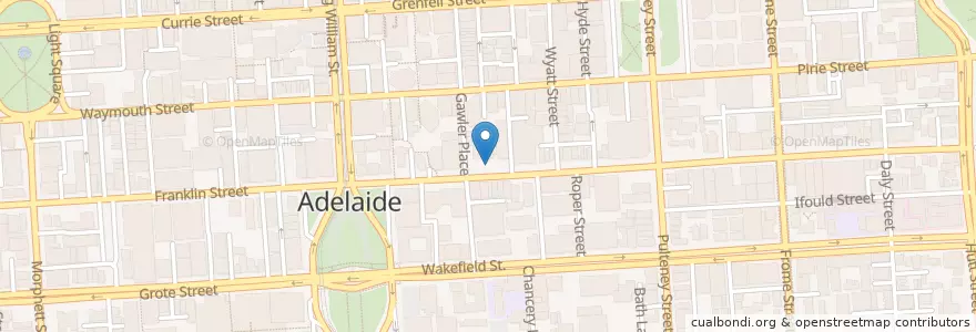 Mapa de ubicacion de Bean Bar en أستراليا, جنوب أستراليا, Adelaide, Adelaide City Council.